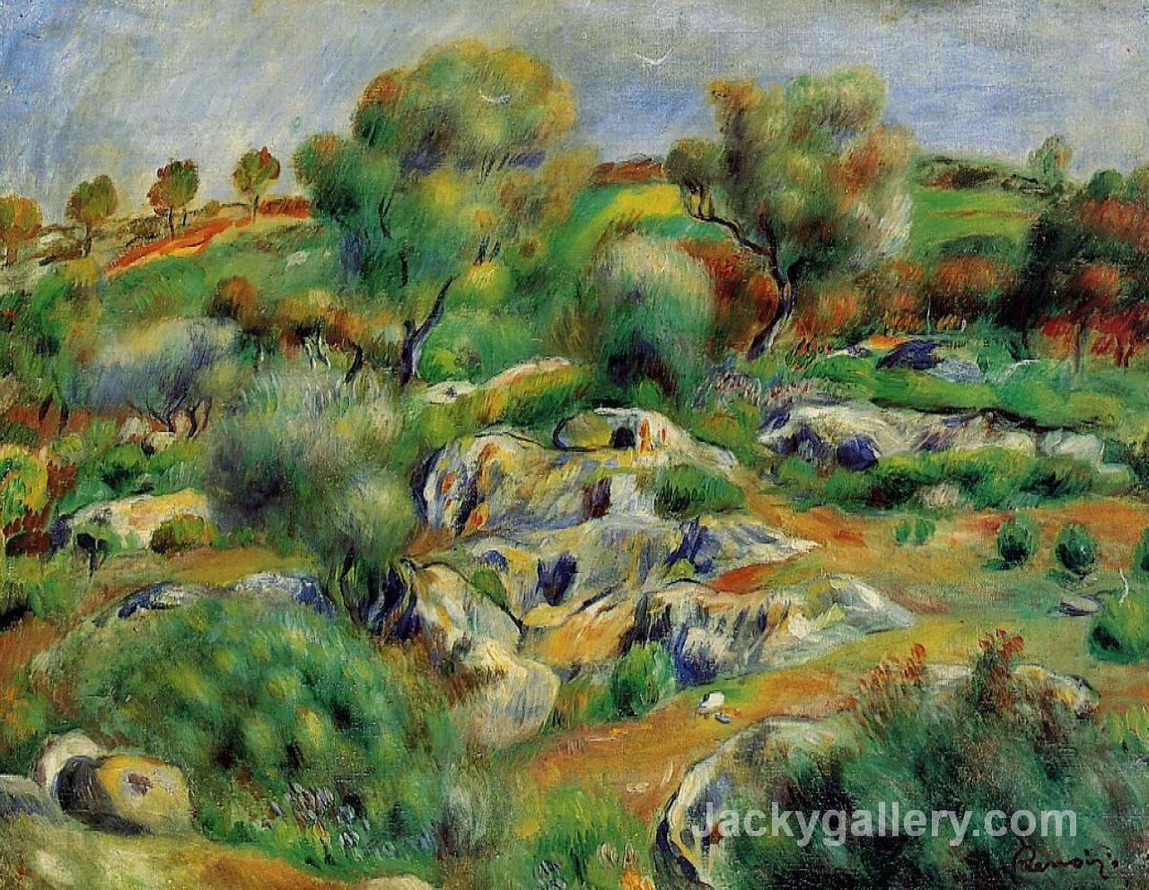 Breton Landscape by Pierre Auguste Renoir paintings reproduction